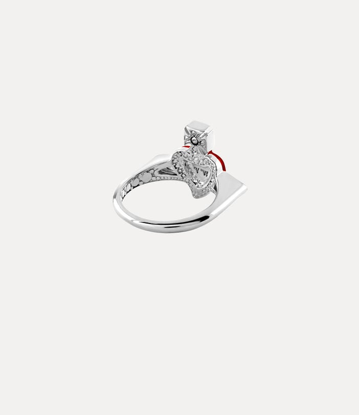 Vivienne Westwood NEW DIAMANTE HEART RING